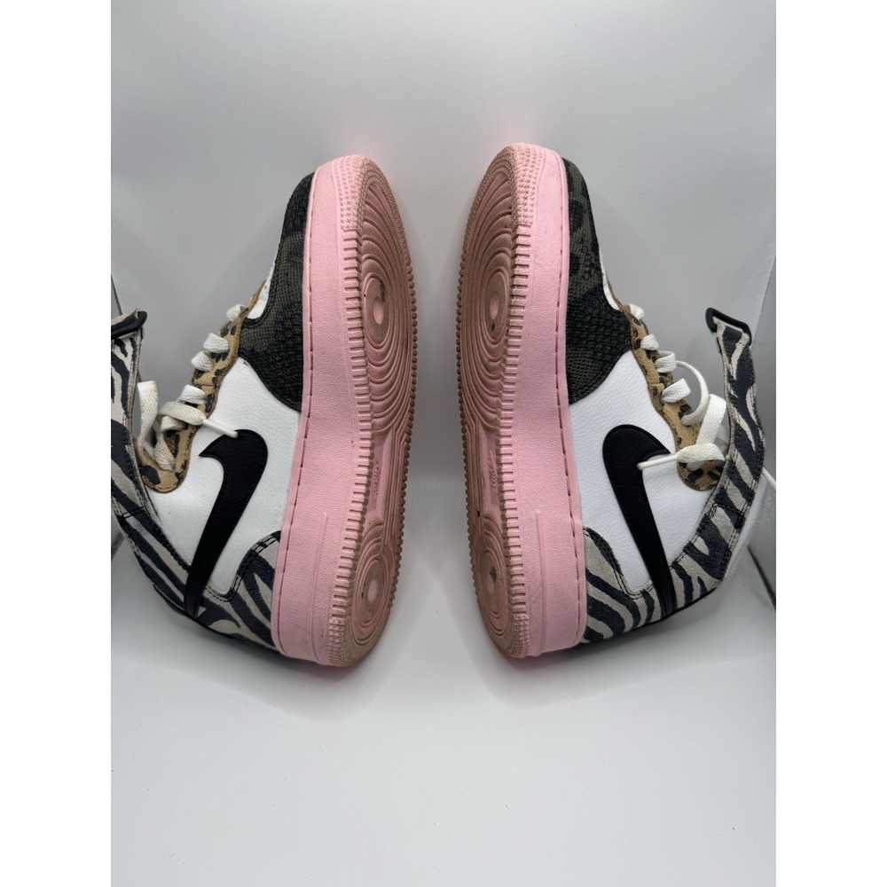 Nike Air Force 1 Women's Size 7.5 Mid Tunnel Walk Animal Instinct Sneakers Shoe - Picture 2 of 10
